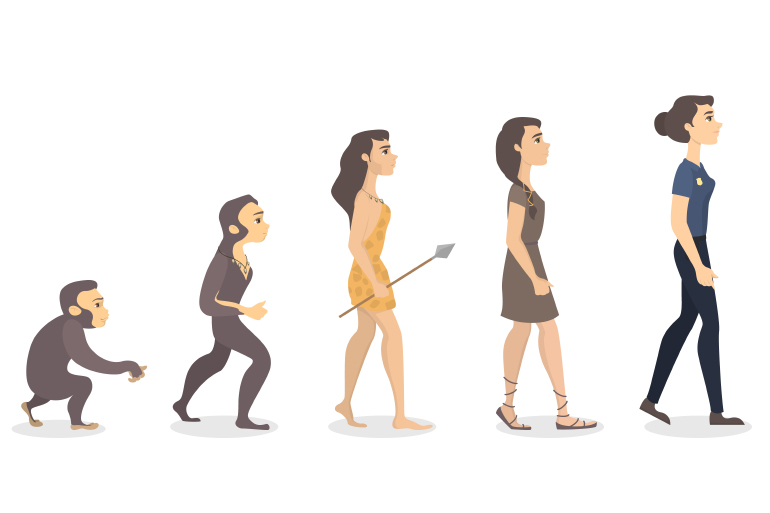 Evolutionary ascent of woman Evolutionary ascent of woman