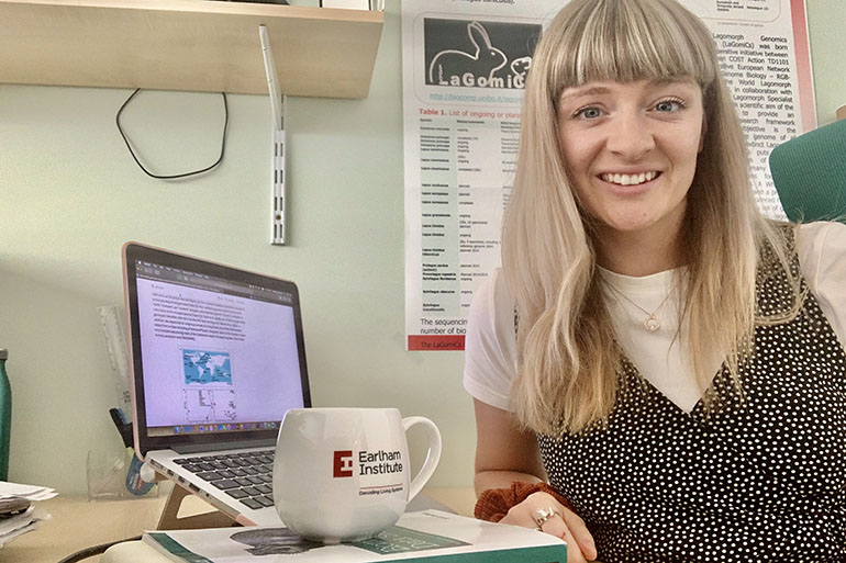 Having started a PhD in Lockdown, Becky is now able to start to meet her colleagues and lab partners in person! Having started a PhD in Lockdown, Becky is now able to start to meet her colleagues and lab partners in person!