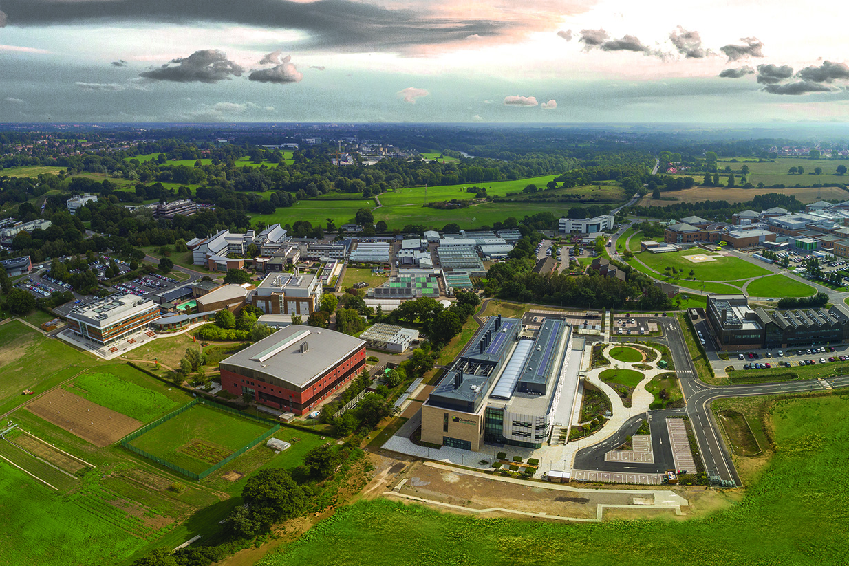 Aerial View of the Norwich Research Park Aerial View of the Norwich Research Park