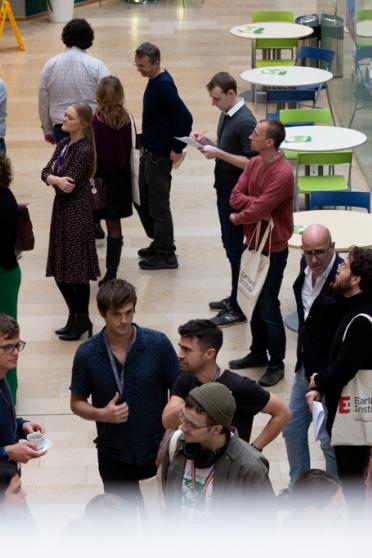 PhD researchers networking during the last Student Symposium