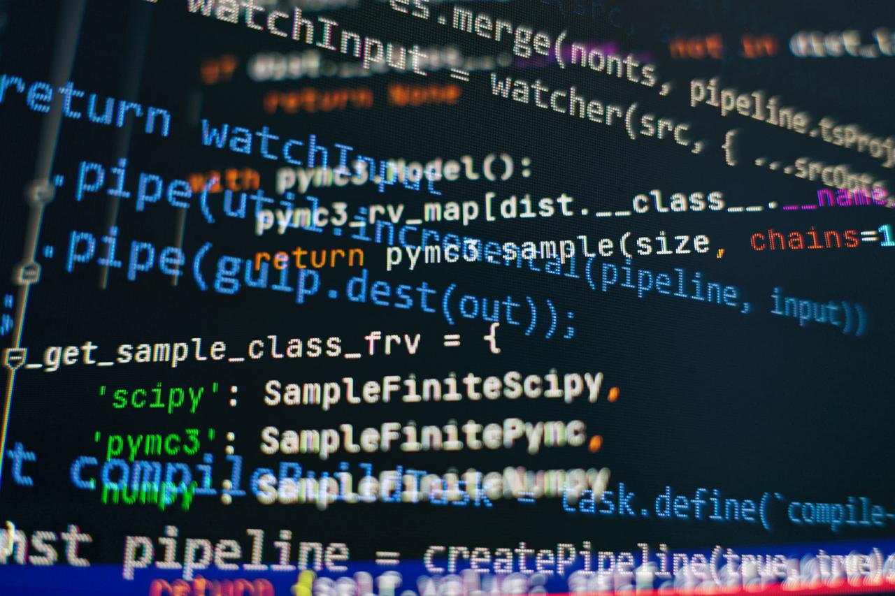 Image of python code on screen