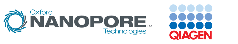 Logos of Oxford Nanopore Technologies and Qiagen