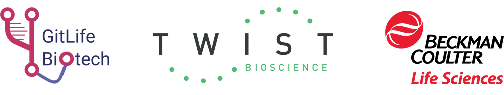 Norwich EngBio Day sponsors - GitLife BioTech, Twist Bioscience and BeckmanCoulter