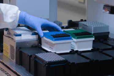 The TECAN robot in the EI sequencing labs, used during the LITE protocol