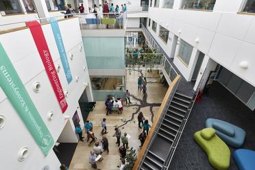 Looking across the Earlham Institute atrium during our last open day.