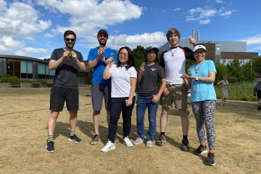 Mariano and colleagues taking part in an EI Sports Day