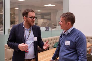 Prof Neil Hall and Prof Nick Thomson at last year's EI scientific advisory board meeting