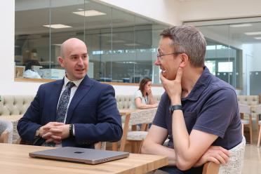 South Norfolk MP Ben Goldsborough meeting with EI Group Leader Richard Leggett