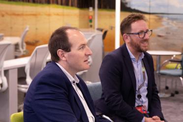 UKRI CEO Prof Sir Ian Chapman, with EI Director Prof Neil Hall