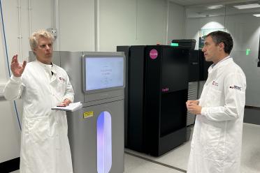 Dr Conrad Nieduszynski with Waveney Valley MP Adrian Ramsay