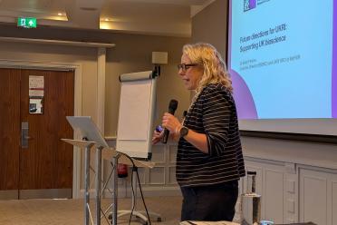 Dr Sarah Perkins from UKRI introduces the BioFAIR showcase