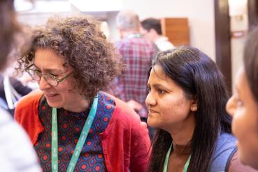 Delegates at the BioFAIR conference networking