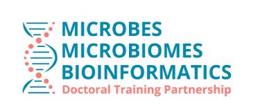 Microbes, Microbiomes, Bioinformatics DTP logo