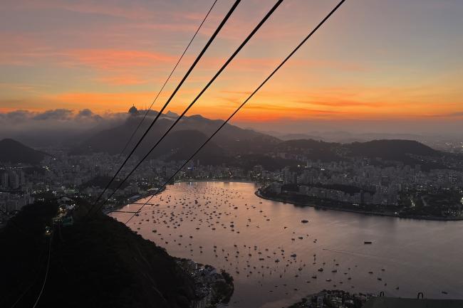 Sunset over Rio de Janeiro